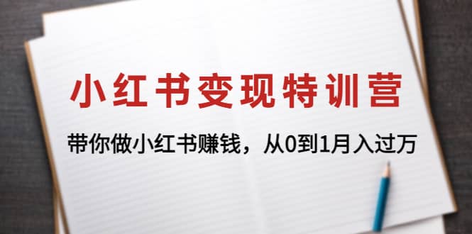 小红书变现特训营：带你做小红书项目柒柒网创吧-网创项目资源站-副业项目-创业项目-搞钱项目柒柒网创吧